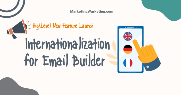 Internationalization for Email Builder – Campaign & Template